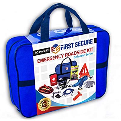 Buy First Secure 90-Piece Roadside Emergency Car Kit 