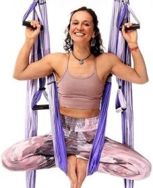 YOGABODY Yoga Trapeze Pro Yoga Inversion Swing With Free Video Series And Pose Chart Purple