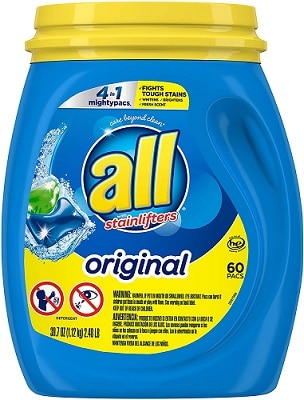 All Mighty Pacs Laundry Detergent 4 In 1 Stainlifter