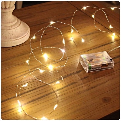Sanniu Led String Lights, Mini Battery Powered Copper Wire Starry Fairy Lights